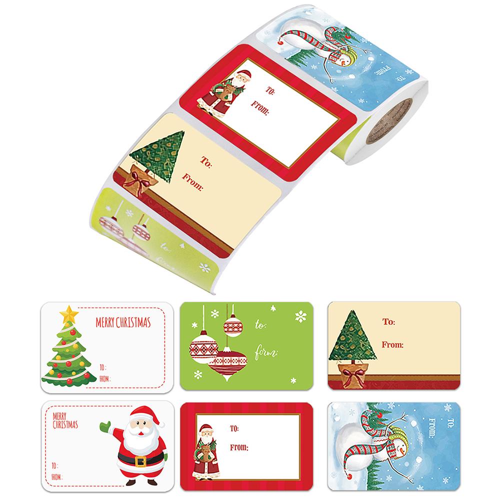 Label Paper Phone Stickers Merry Christmas Children X123