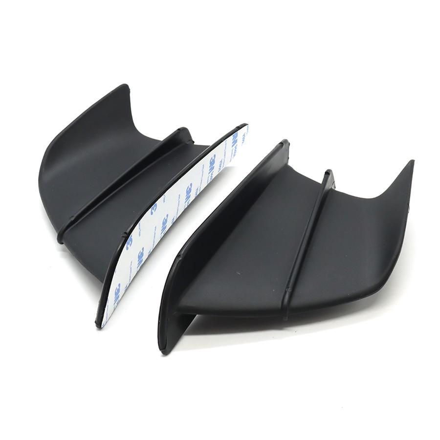 2 × Universal Motorcycle Side Winglets Wind Fin Spoiler Trim Cover Air Deflector