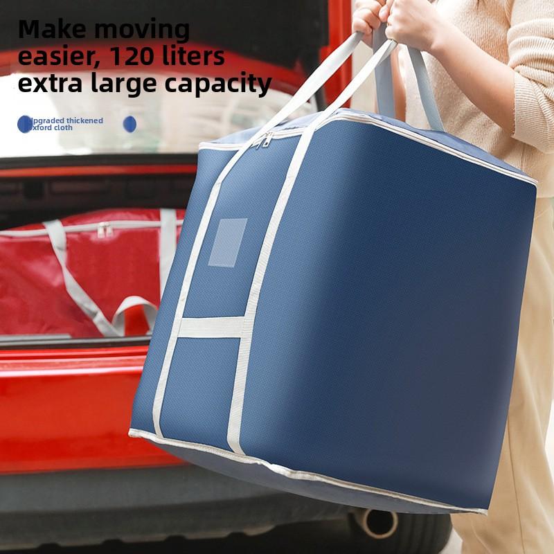 Τσάντες Αποθήκευσης από Ύφασμα Οξφόρδης, Μεγάλες Τσάντες Μετακόμισης για Ρούχα, Πάπλες και Κλινοσκεπάσματα, Αδιάβροχη Τσάντα Αποθήκευσης Ταξιδιού με Χερούλια