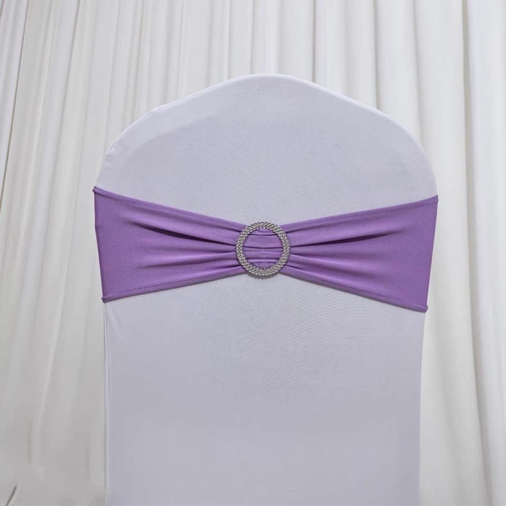 Elastic Chair Cover with Bowknot for Festive Decoration - Ideal for Weddings and Banquets