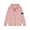 STONE Classic Solid Color Hooded Long-Sleeve Unisex Jacket with Badge – Trendy Island Style for Couples