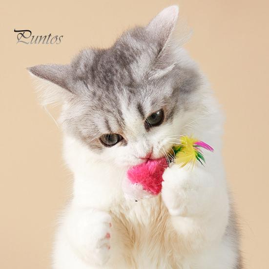 3/5/12Pcs Cat Mouse Toys Faux Fur Cat Mice Toy with Feather Tail Interactive Mini Furry Mouse with Rattle Sounds for Indoor Cat