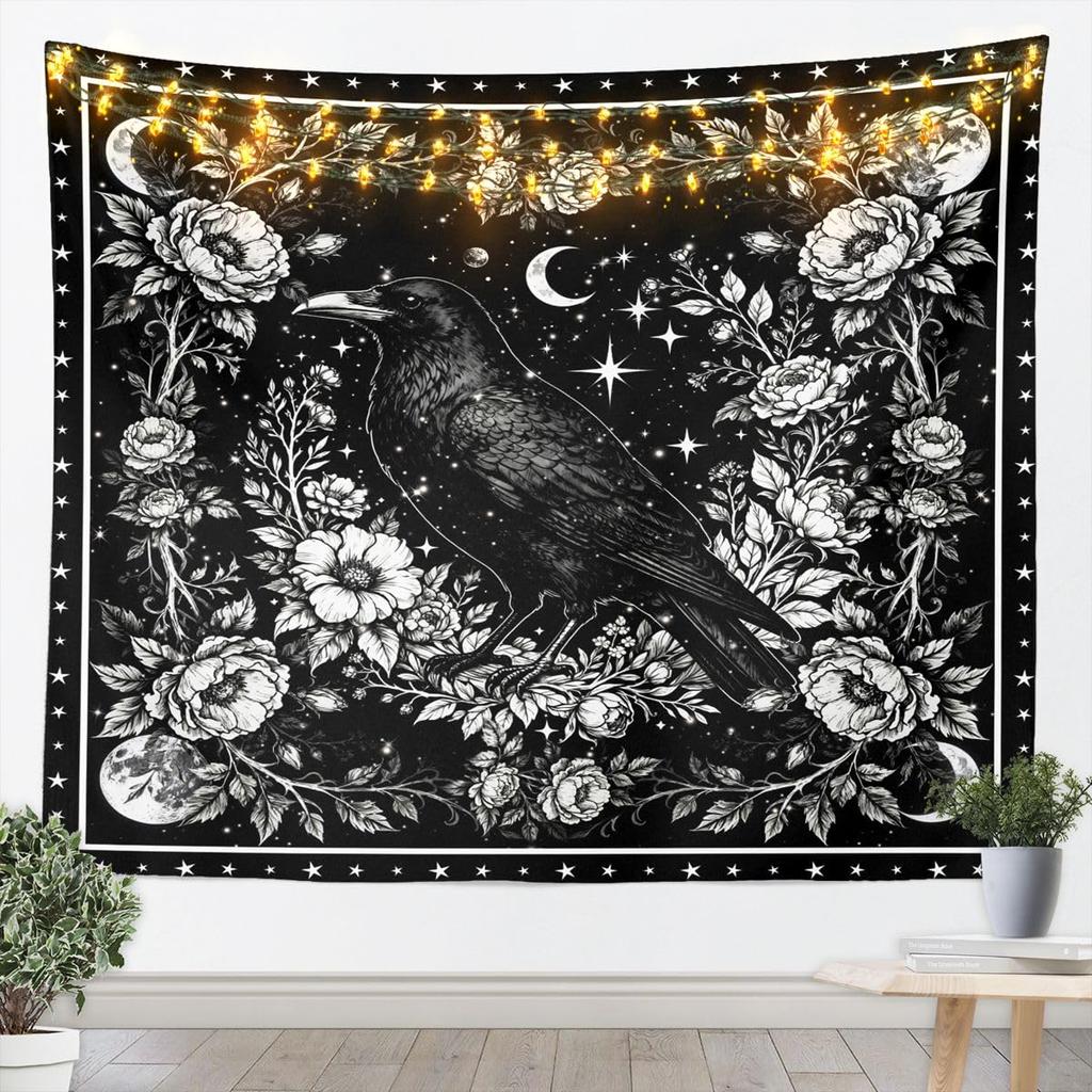 Bohemian Tapestry for Bedroom | Sun and Moon Wall Tapestry Aesthetic Antique Decor Cosmic Galaxy Tapestries, Universe Stars