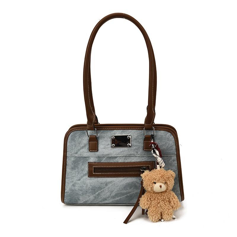 New Trendy Shoulder Tote Bag Fashionable Large Capacity Portable Underarm Bag Work Commuter Women