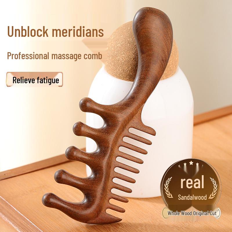 

Sandalwood Thick Wooden Anti-Static Women s Comb for Long Hair