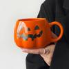 400ML Pumpkin Shape Mugs Halloween Theme Water Cup Milk Coffee Mug for Home Office Creative Festival Gift Decorative Accessories