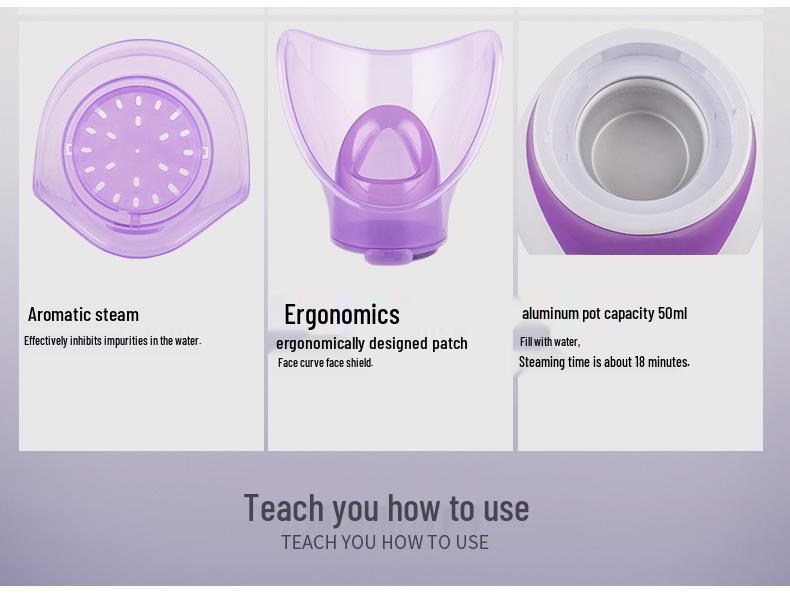 Aromatherapy Facial Steamer & Hydration Mist Machine with Nasal Inhaler