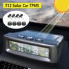 Car Tyre Pressure Monitor With 4 External Sensors Solar TPMS Temperature Warning Fuel Save Tire Pressure Monitoring System