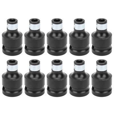 10Pcs Socket Adapter for 12in Square Head To 14in Hex Shank Conversion Connector