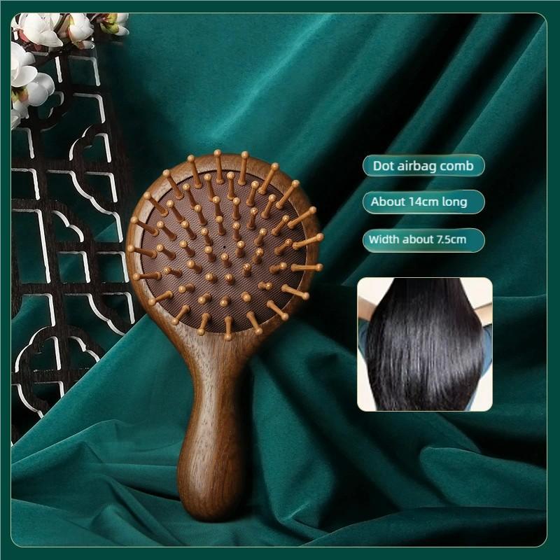 Massage Comb Wooden Sandalwood Air Cushion Comb Air Bag Massage Head Meridian Long Hair Scalp Home Head Massage Tool