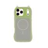 Applicable To iPhone17promax Mobile Phone Case 2-in-1 Jelly Magnetic Cat Ears Apple 16 Anti-drop Protective Case