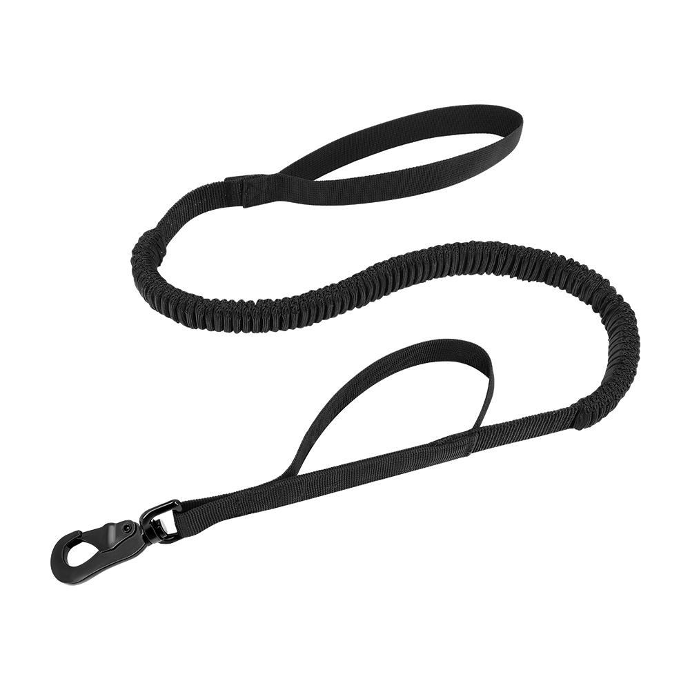 

Поводки для собак больших размеров, прочный тактический поводок-банджи для дрессировки домашних животных с 2 ручками, аксессуары для ходьбы с быстрым отцеплением чёрный