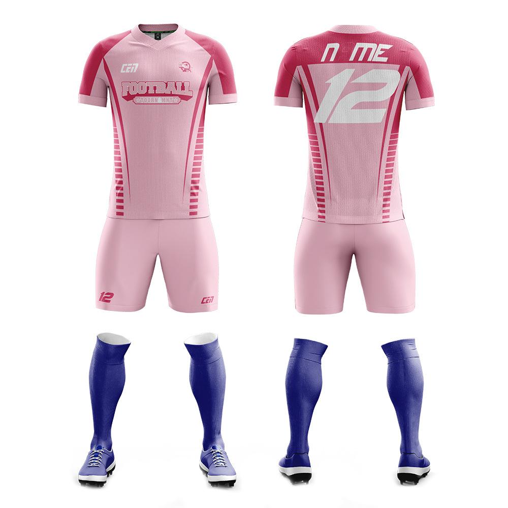 Nine-Action Football Jersey Men'S Suit Training Jersey Women'S Short-Sleeved Children'S Digital Printed Logo Jersey