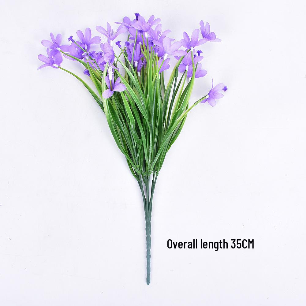 UV-Protected 7-Fork Magnolia Rayon Bouquet for Home & Garden Decoration