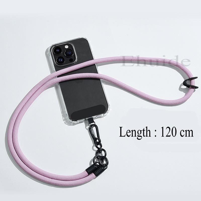 8MM Diameter Outdoor Mobile Phone Hanging Rope Crossbody Backable Neck Strap Durable Phone Case Lanyard Climb Mountain Anti-lost