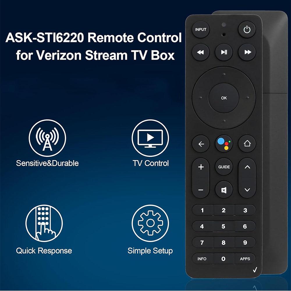 

New 1 x ASK-STI6220 Black Remote Control (w/o batteries) For Verizon Stream TV