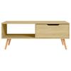 Vidaxl Stolik Kawowy, Dąb Sonoma 100X49,5X43Cm Materiał Drewnopochodny