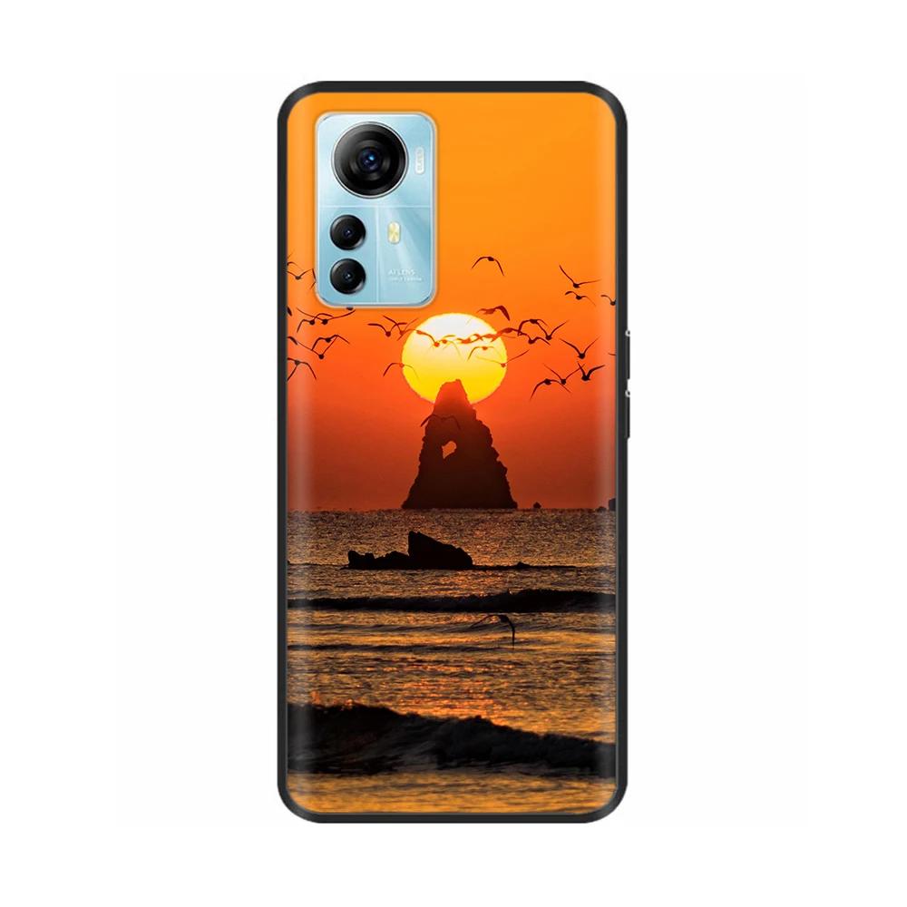 Cute Phone Case For Blade A72s 4G Case Flower Cartoon Painted Soft Silicone Fundas for ZTE Optus X Max A 72s Cover Protective