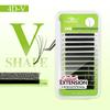 FADVAN V Shape Lashes 2D 3D 4D 5D W Eyelashes Extension Matte Black D Curl 8-15MM Narrow Fanning Lash For Professional Salons