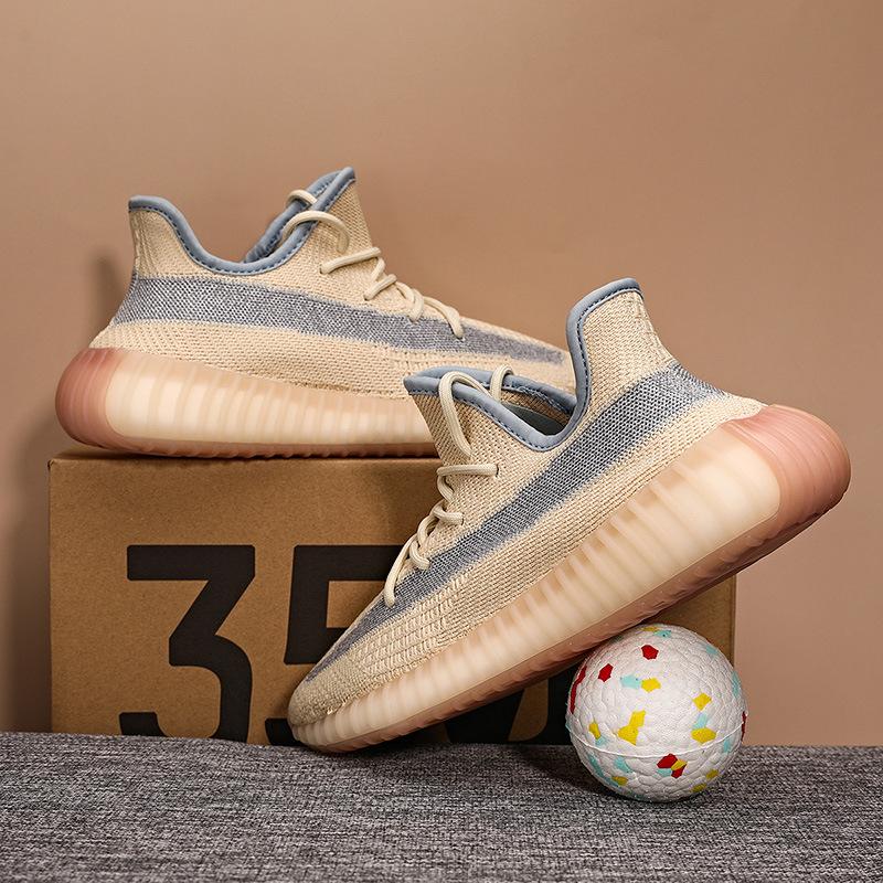 Pantofi coconut pentru bărbați 350V2 explozie reală țigan trei lovituri versiune înaltă înghețată albă pentru femei adidași de alergare Darth Vader