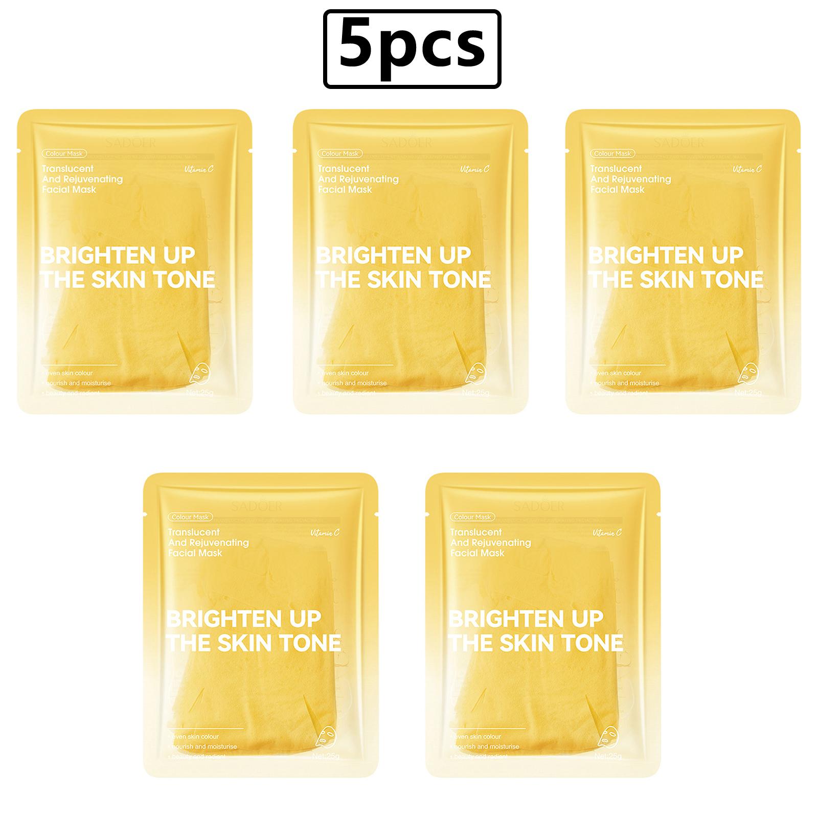 

5-Piece Hydrating Face Mask for Women – Moisturizing, Firming & Tightening, All Skin Type Daily Skincare Sheets One Size