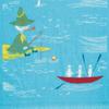 Marushin Gauze Face Towel Callastus Made in Imabari 1405020100 "Moomin" 34x80cm, Gauze, Japan, Towel,