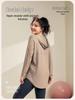 Plus Size Yoga Quick Dry Hooded Set: Slimming Long Sleeve & Pants, Loose Mid-Length Cover for Chubby Sisters