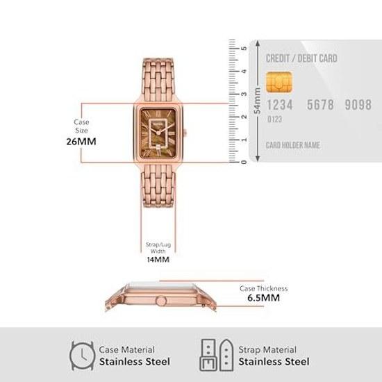 Fossil Wristwatch Raquel ES5323 Ladies Pink Gold