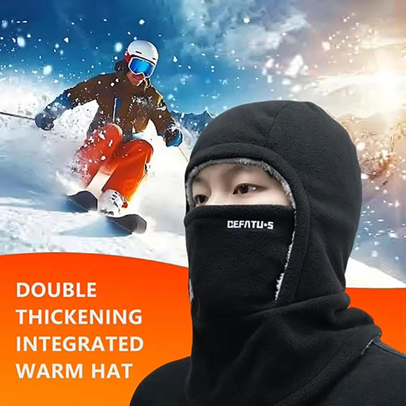 Outdoor Riding Face Mask Covers Winter Warm Mask Thickned Windproof Pullover Hats Convenient Outdoor Cycling Face Scarf