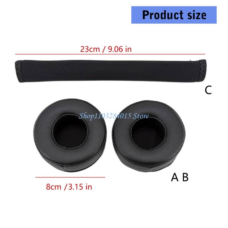 R6FF Soft Earmuffs Sponge Earpads Case for DT240 Professional Headphone Headband Cover Protections Sleeve Against Scratches