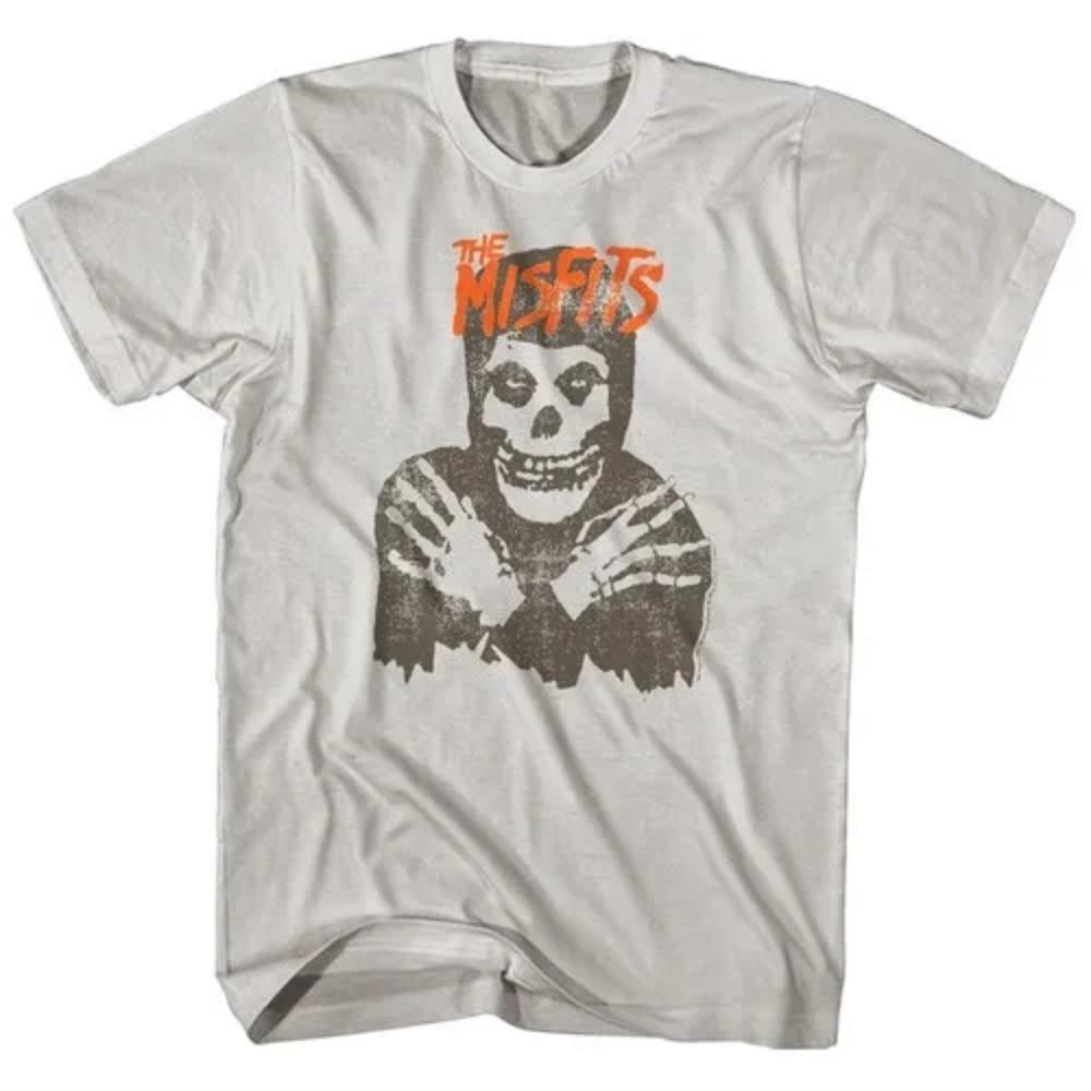 Fashion Misfits Punk Style Tshirt Retro Street Skull Pattern Men's T-shirt