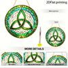 2D Flat Bohemian Celtic Knot Acrylic Decorative Sign, Home Decor Plaque Hanging Wall Art Decorative Garden Decoration for Room Door Signs Hanging Wood