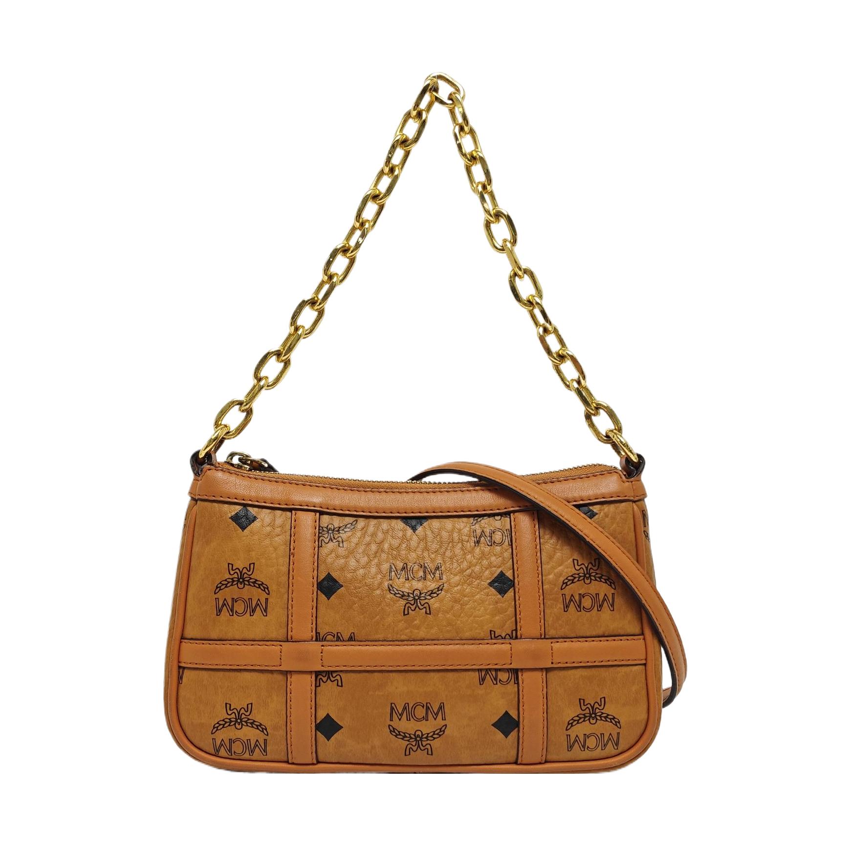 [Pre-Owned] Delmy Visetos Monogram Chain Shoulder Bag Mini - Good #134EIWN ONE SIZE