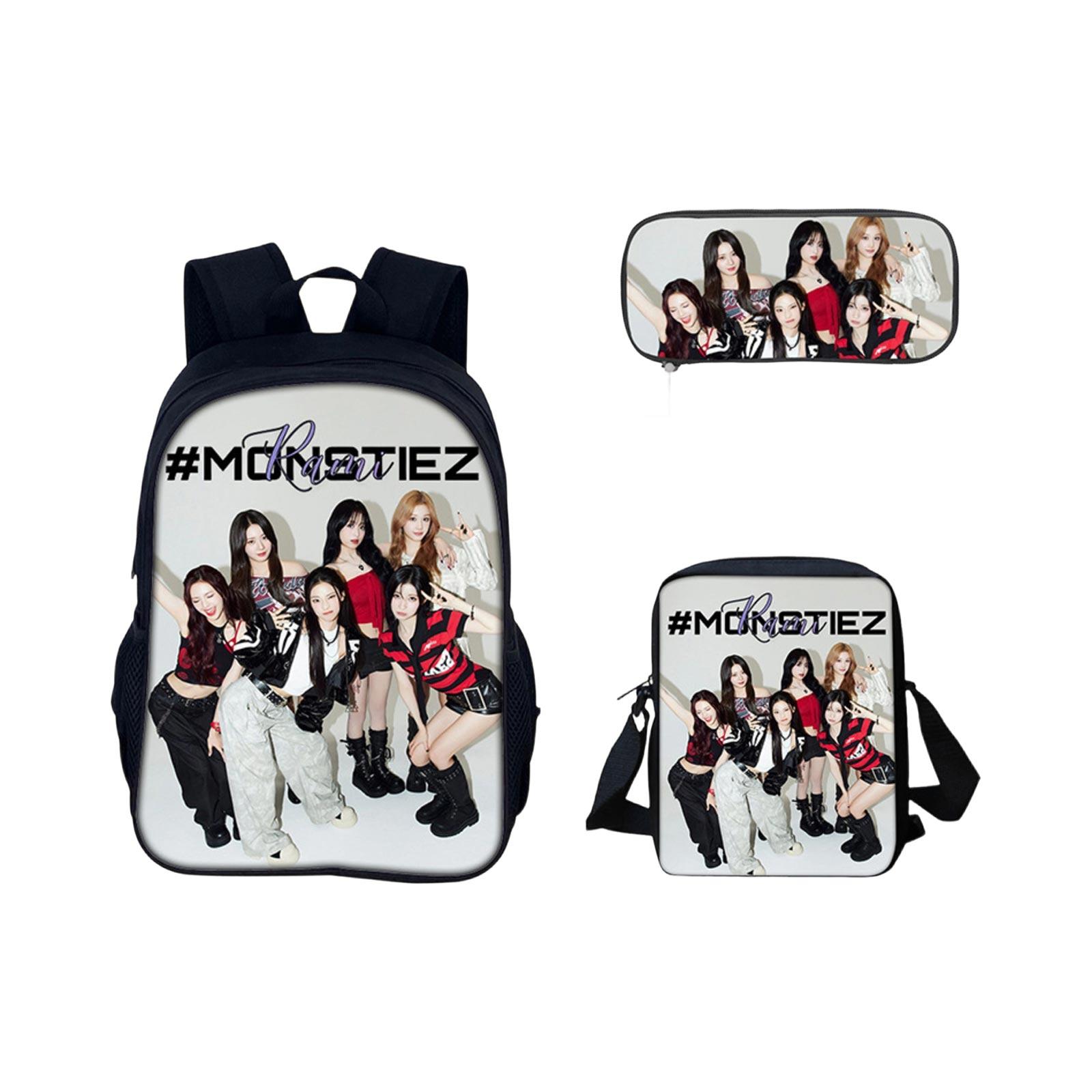 Elementary School Cartoon Backpack And Peripheral Backpack Three Piece Set One Size