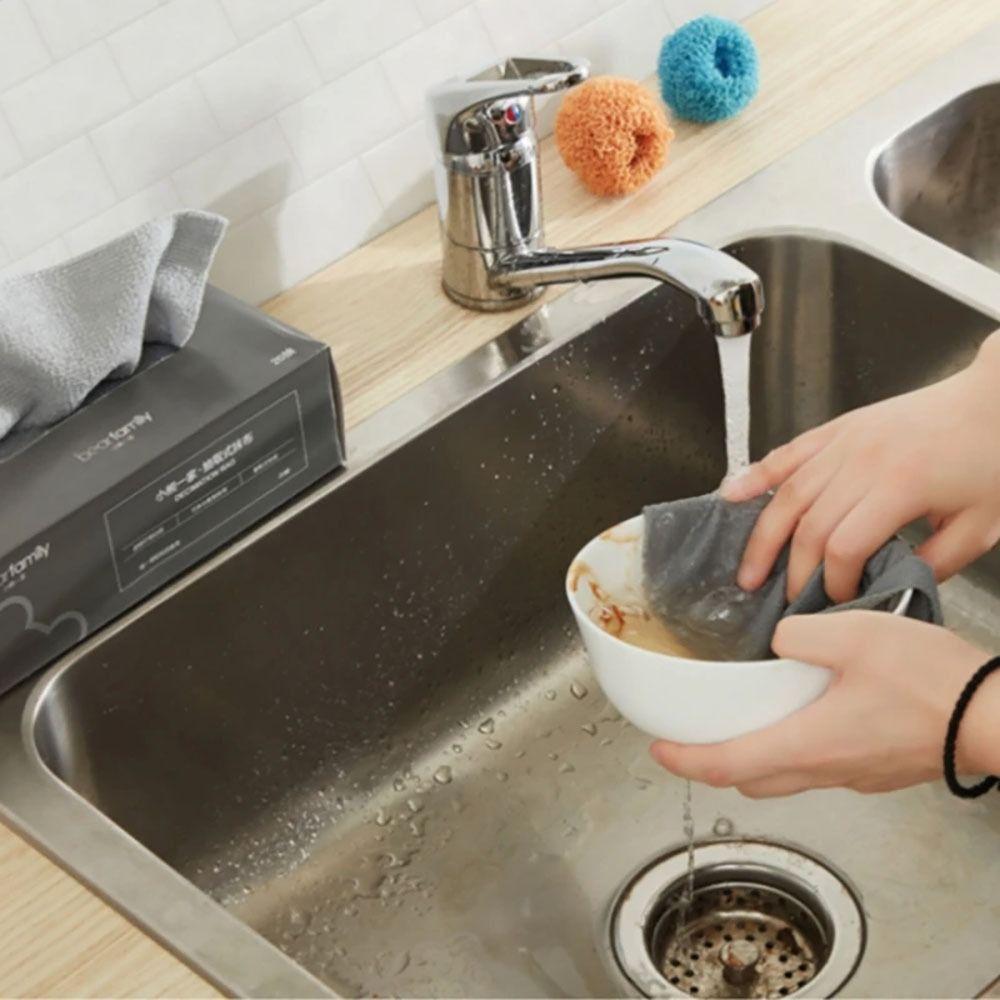 20Pcs/Box Oil Dish Rags Microfiber Towel Napkins Tableware Dishcloth  Kitchen Home