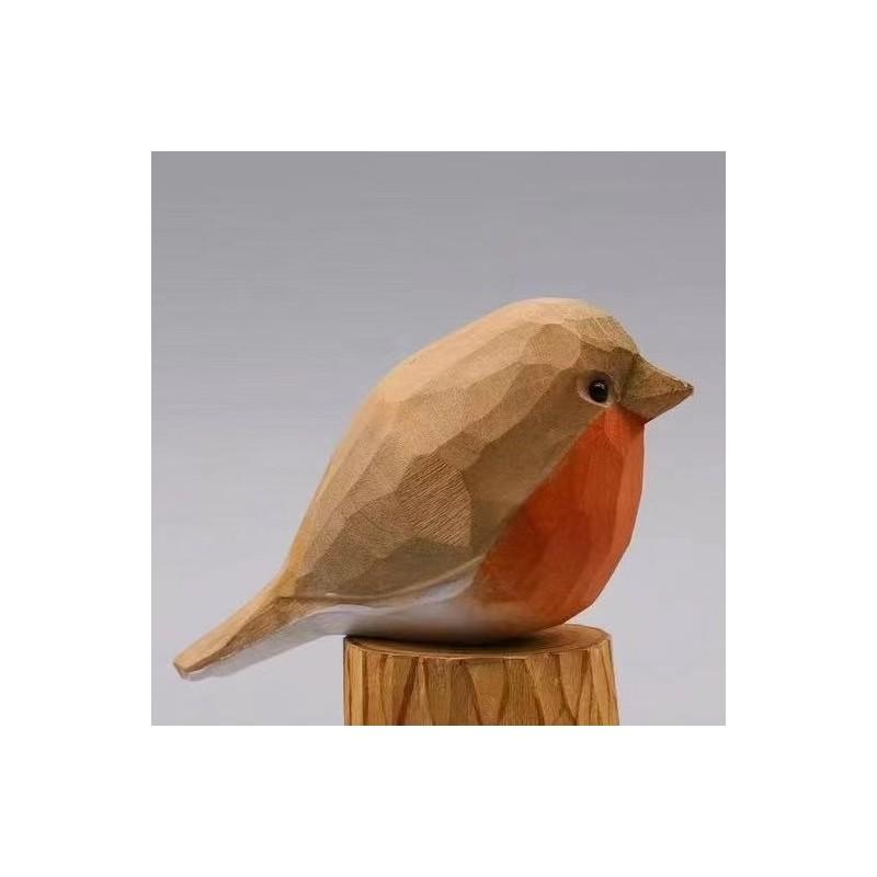 Holz Vogel Dekoration Mit Natürlicher Oberfläche Für Büro Und Zuhause Geschenkideen