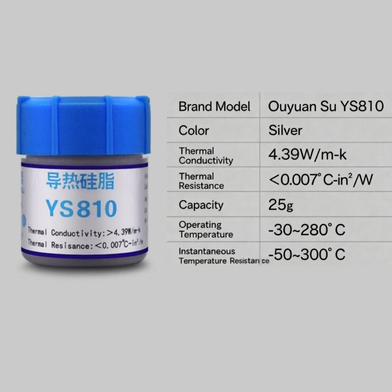 Premium Silicone Thermals Compound Paste For Computer Cooling Systems With 4.98W/m·K Insulation Properties