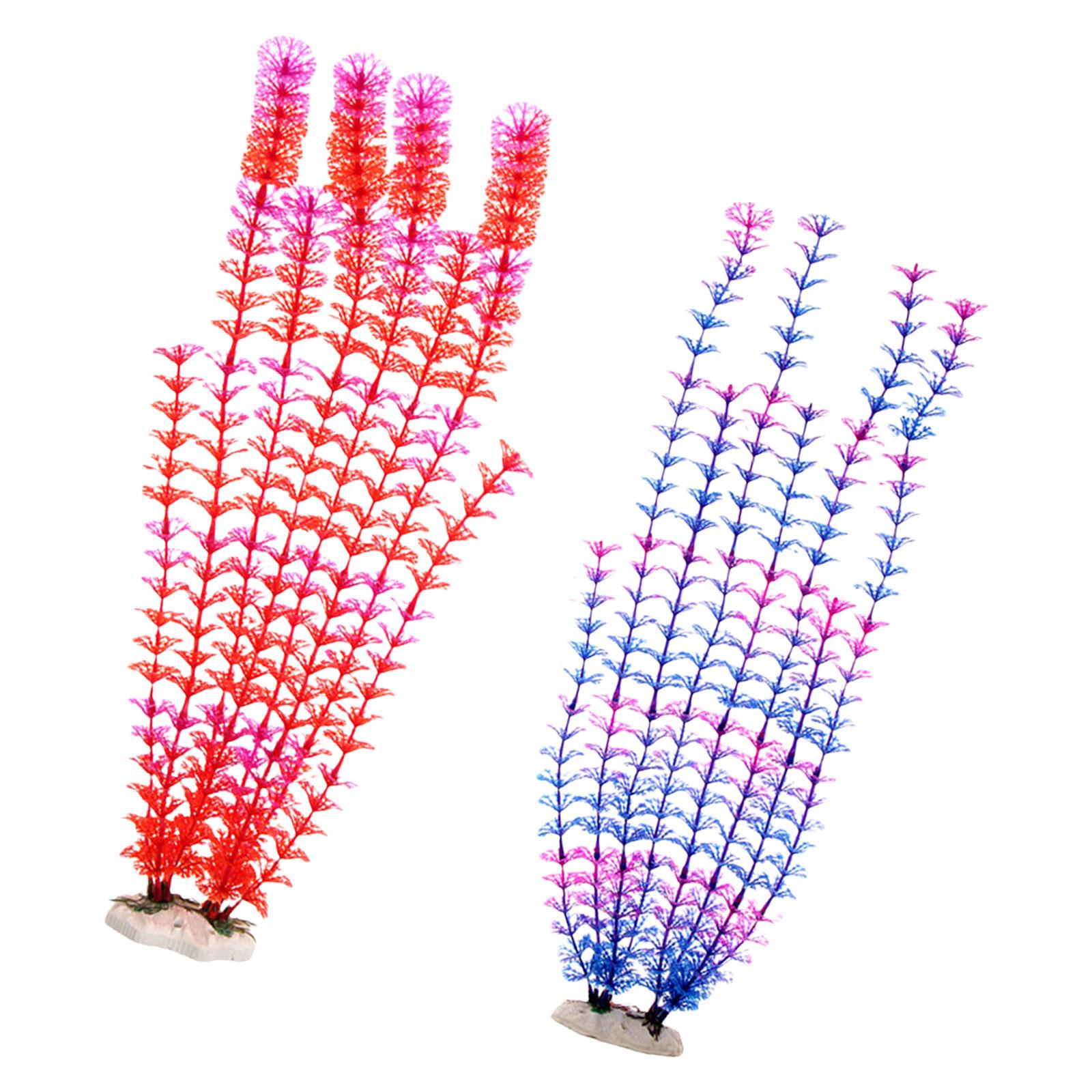 

Большое растение для аквариума, украшение для аквариума, реалистичное ПВХ водное растение с керамической основой, искусственная трава для ландшафта A