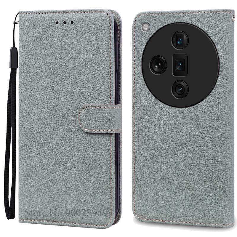 For OPPO Find X7 Case Leather Wallet Flip Case For OPPO Find X7 Ultra Case Soft Silicone Cover Coque Fundas Shell