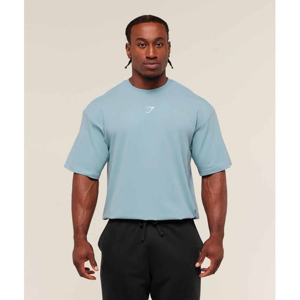 Gymshark Power T shirT Bench Blue A4b9w Udr4