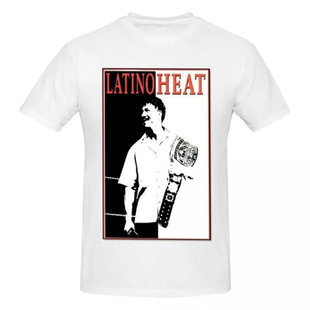 LATINO HEAT Music T Shirt Men‘s Cotton Tops Summer Funny Round Neck Short Sleeve High-quality Comfortable and Breathable Tee