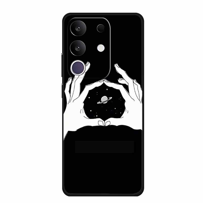 Phone Case For Vivo T4x 5G Y300T 2025 Case 6.72" Black Silicone TPU Soft Back Cover For Vivo Y29 4G Cases Y 29 Coque Funda Para
