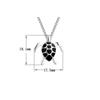 Buyee 925 Sterling Silver Big Pendant Chain Cute Turtle Sweet Necklace for Woman Unique Fashion Animal Fine Jewelry Chain