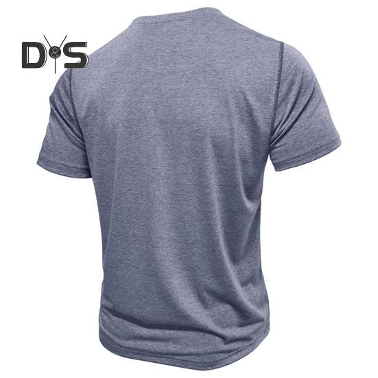 Tricou cu gât rotund pentru bărbați, bumbac, culoare uni, mânecă scurtă, tricou de bază, pulover, tricou casual pentru sport, sală de gimnastică, călătorii, purtare zilnică