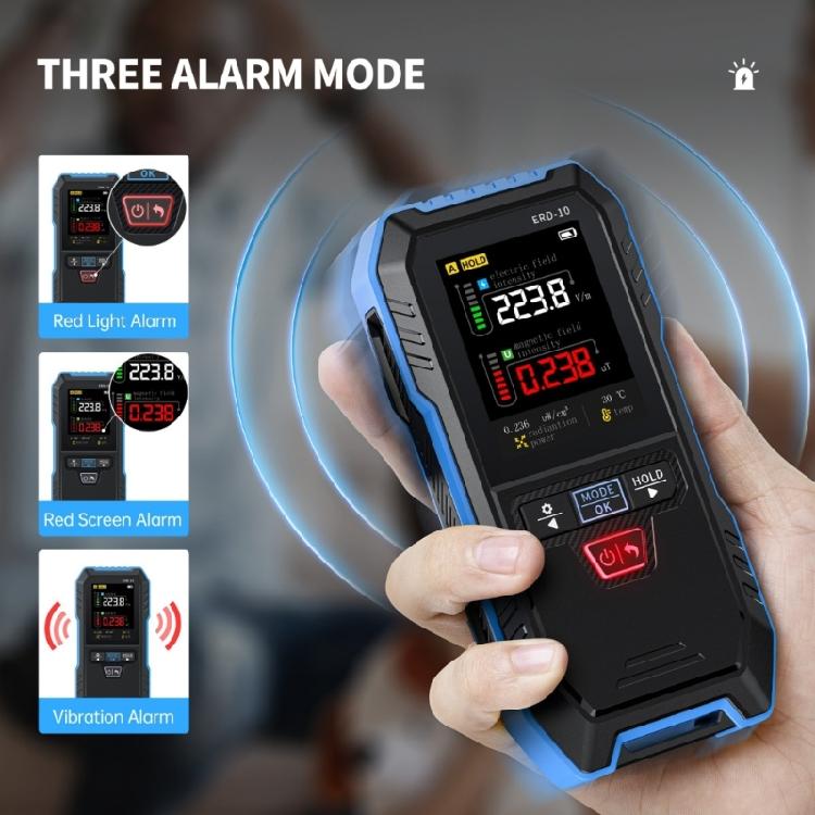 Advanced Electromagnetism Meter Electromagnetism Detectors For Home Safety Radiation Detectors With Temperature Monitoring Curved Display