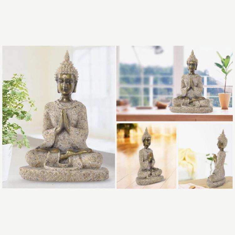 Buddhist Sculpture Statue House Ornament Meditating Display Buddhist Home Decors