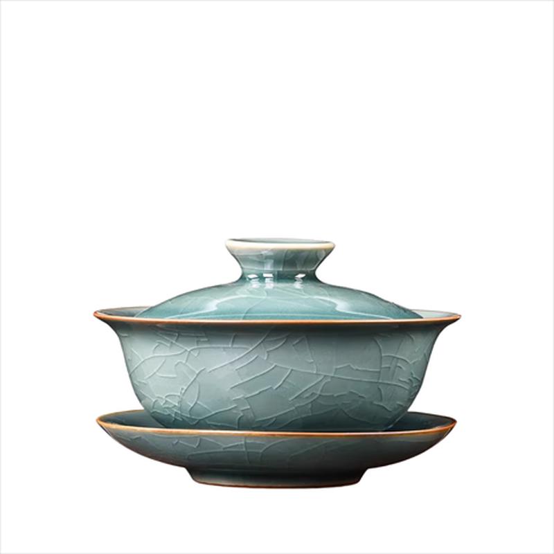 Leinuo Ge Kiln Teapot & 6 Cups 9-Piece Tea Set