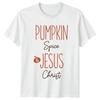 Pumpkin Spice & Jesus Christ Autumn Christian Faith Mens Womens Graphic Tee