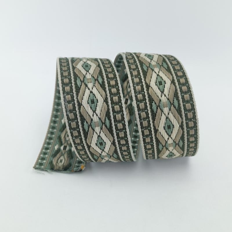 5cmx1Yard Ribbon Luxury Colorful Diamond Pattern Curtain Decor Sewing Accessories Multi-Function Multiple Colors