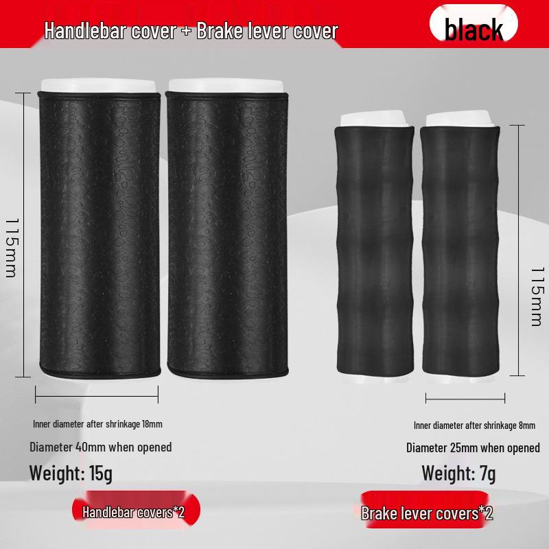 Universal Non-Slip Silicone Handlebar Grips for E-Scooters: Quick Install, Self-Suction, Shock-Absorbent, Wear-Resistant, Various Colors.